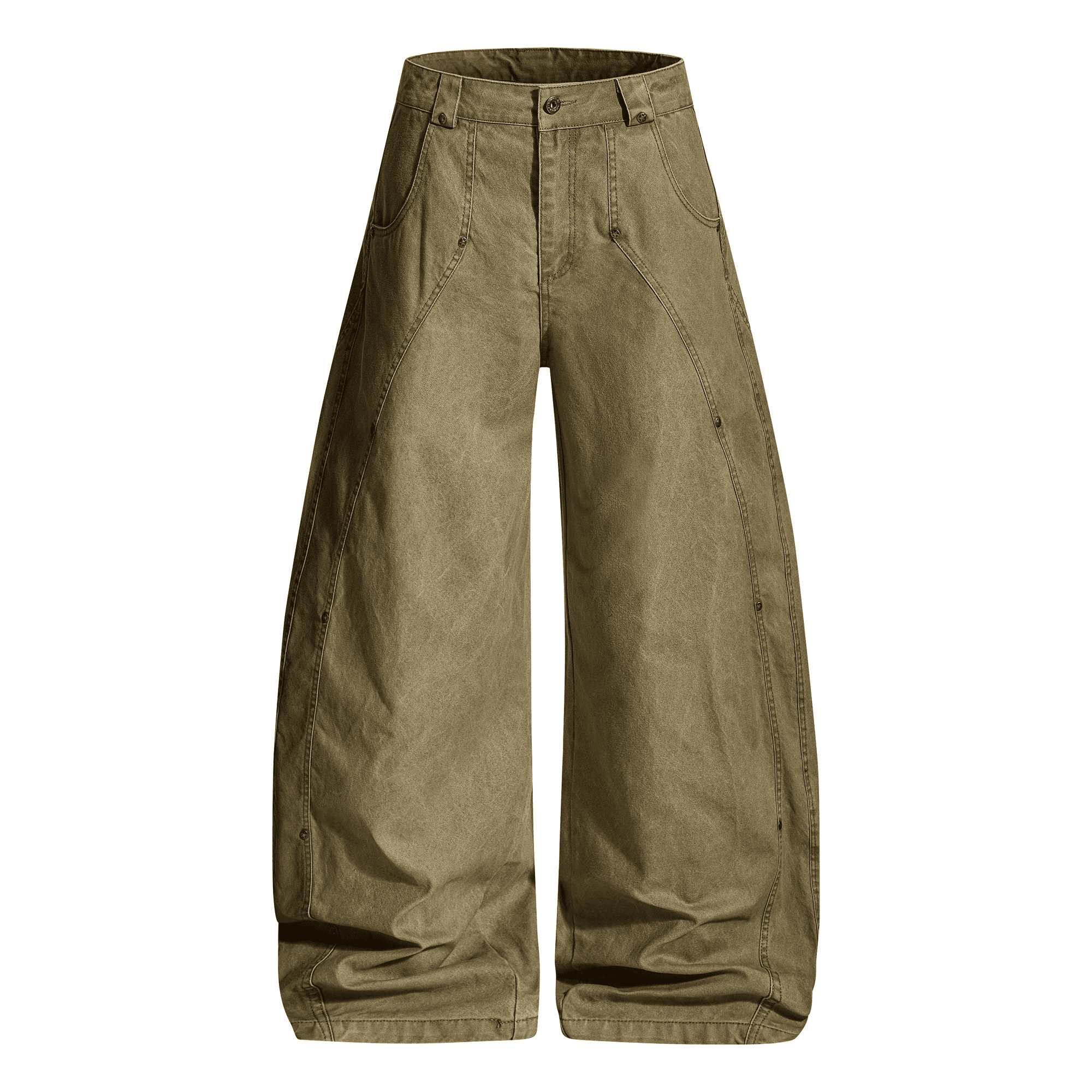 Deconstructed Stud Rivets Cargo Pants - COPPING THREADS - CT Select