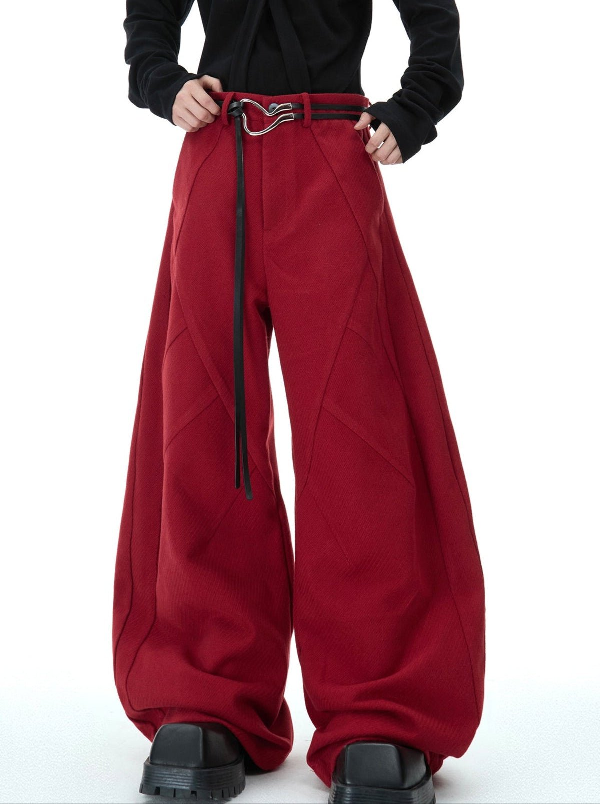 Deconstructed Tailored Wide - Leg Trousers - COPPING THREADS - ArguE CulturE