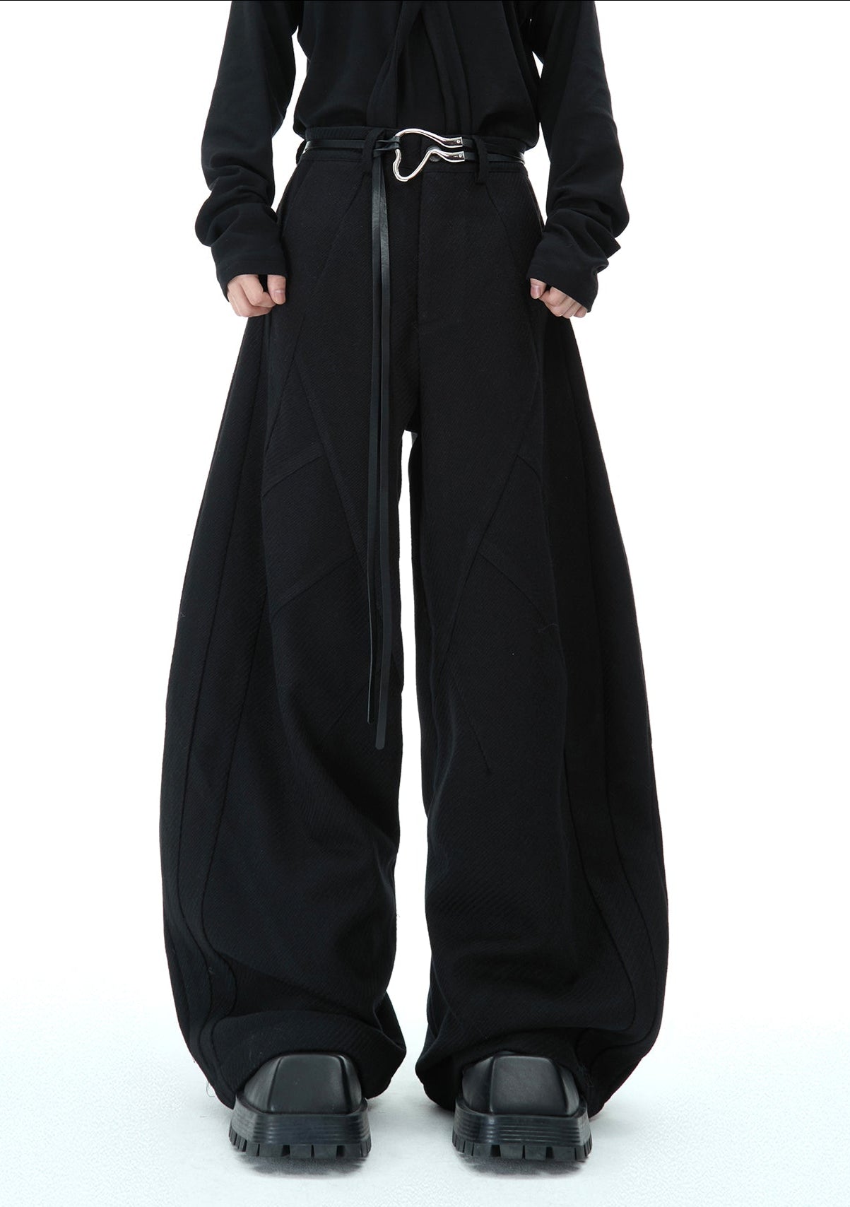 Deconstructed Tailored Wide - Leg Trousers - COPPING THREADS - ArguE CulturE