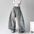Deconstructed Wash Fleece - Lined Wide - Leg Jeans - COPPING THREADS - CT Select