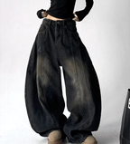 Deconstructed Wash Fleece - Lined Wide - Leg Jeans - COPPING THREADS - CT Select