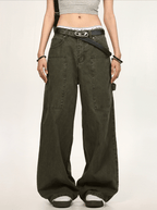 Deconstructed Wide - Leg Cargo Pants - COPPING THREADS - CT Select