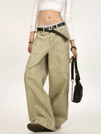 Deconstructed Wide - Leg Cargo Pants - COPPING THREADS - CT Select