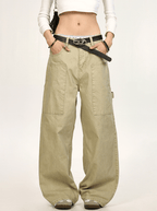 Deconstructed Wide - Leg Cargo Pants - COPPING THREADS - CT Select
