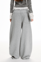 Deconstructed Wide - Leg Sweatpants - COPPING THREADS - CT Select