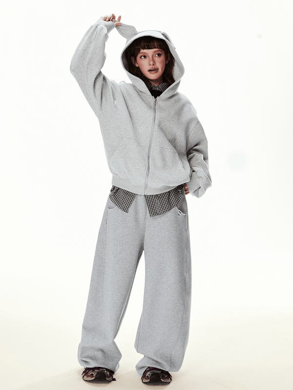 Deconstructed Wide - Leg Sweatpants - COPPING THREADS - CT Select