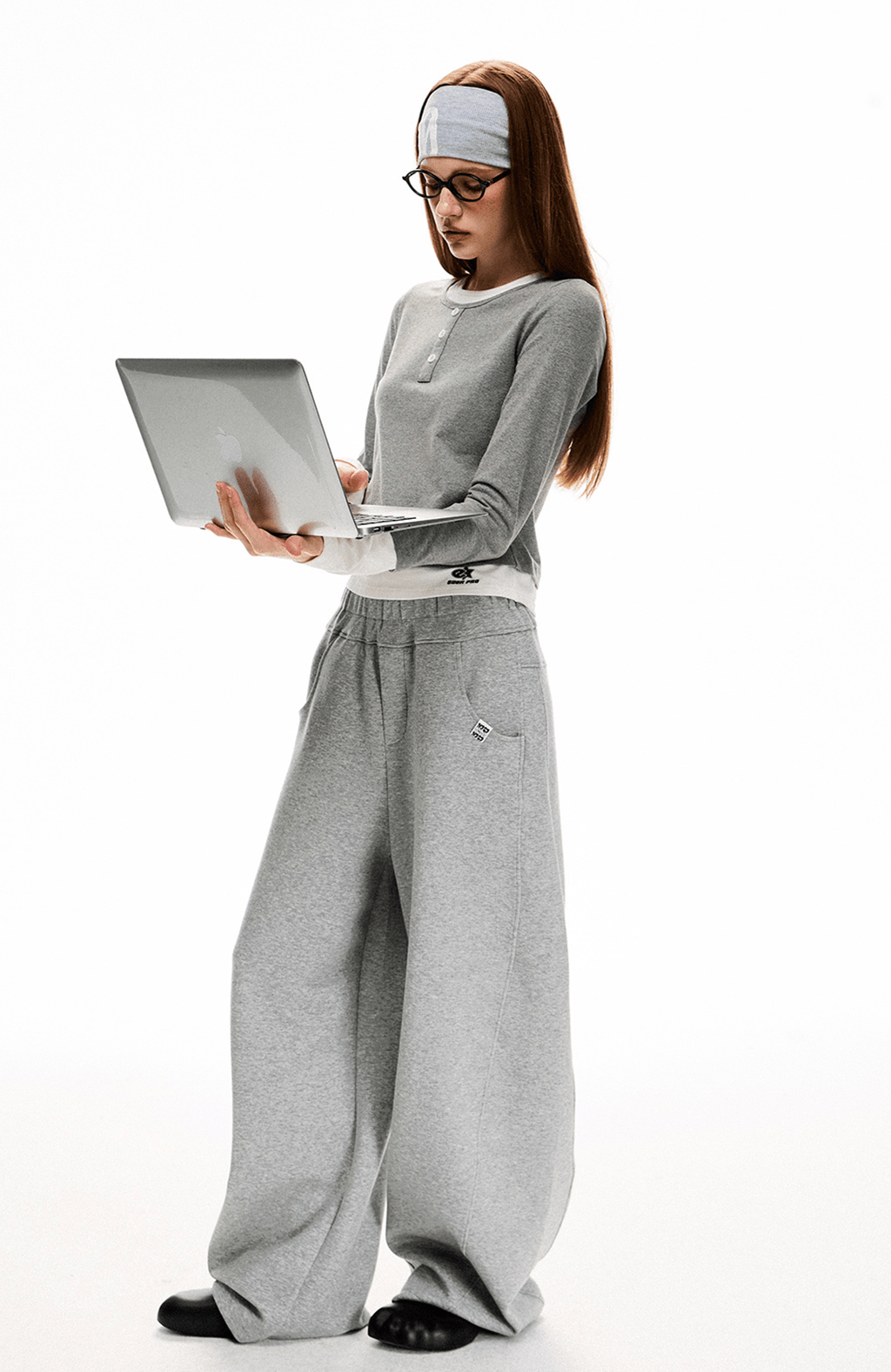 Deconstructed Wide - Leg Sweatpants - COPPING THREADS - CT Select