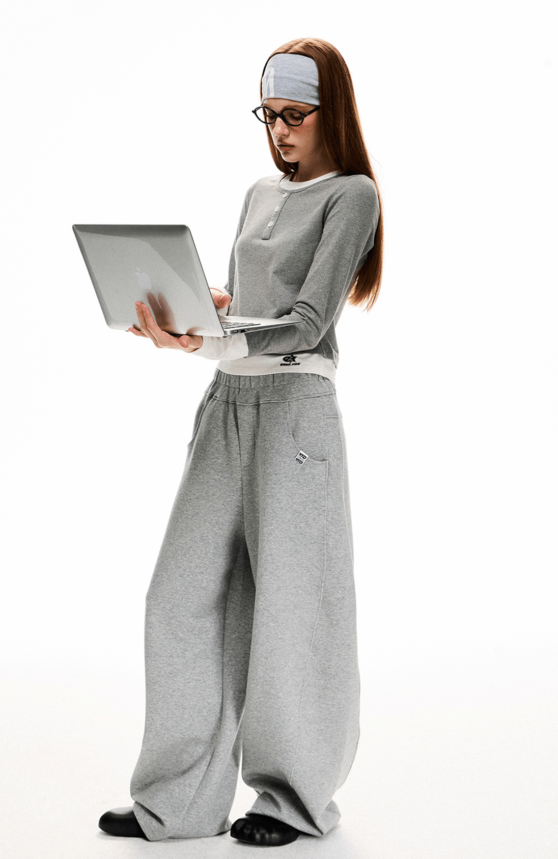 Deconstructed Wide - Leg Sweatpants - COPPING THREADS - CT Select