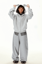 Deconstructed Wide - Leg Sweatpants - COPPING THREADS - CT Select