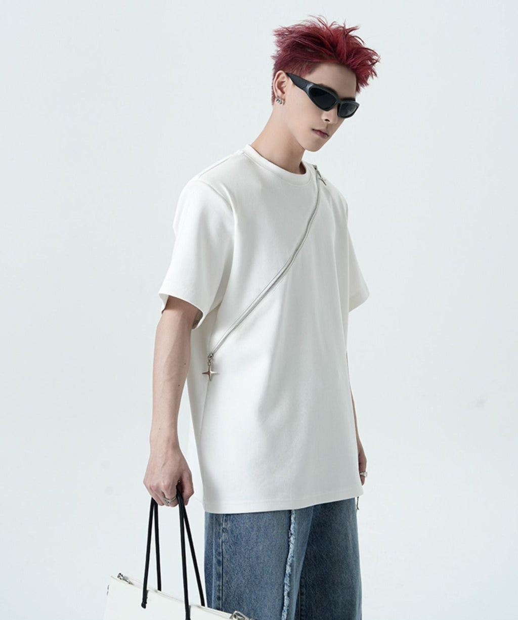Deconstructed Zipper Tee - COPPING THREADS - CT Select