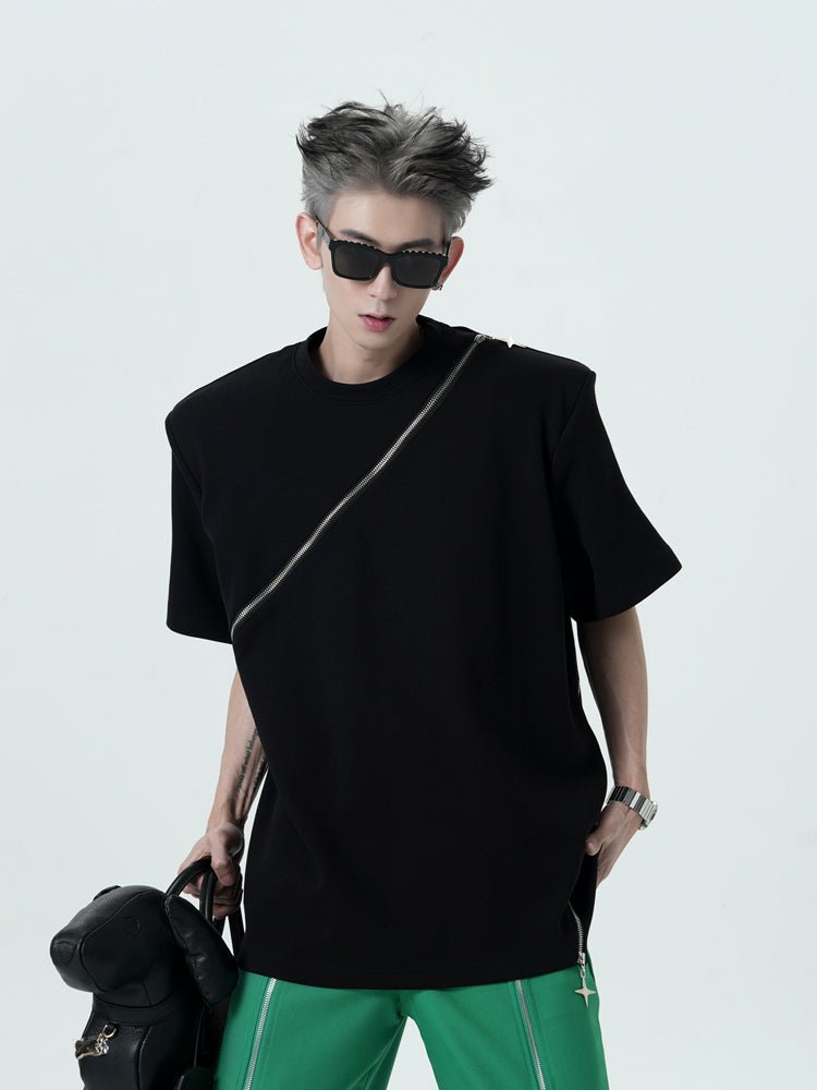 Deconstructed Zipper Tee - COPPING THREADS - CT Select