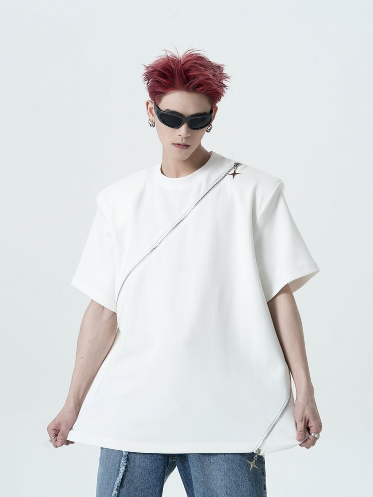 Deconstructed Zipper Tee - COPPING THREADS - CT Select
