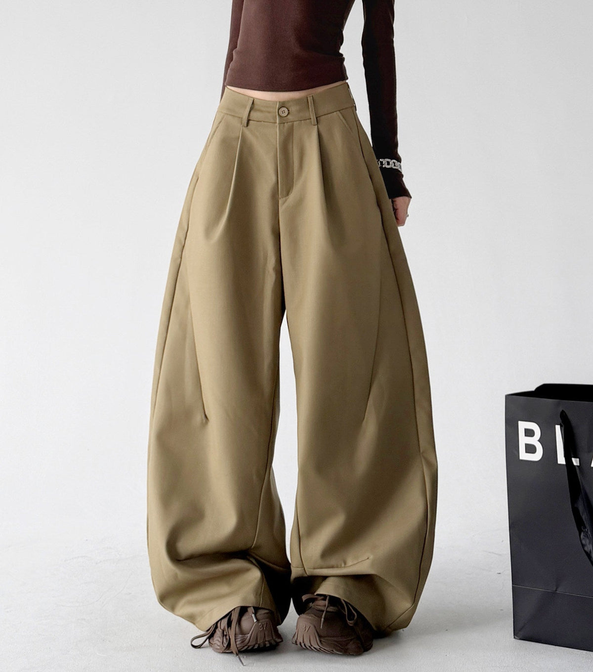 Deep-Pleat Tailored Wide-Leg Pants - CT778 - COPPING THREADS - CT ORIGINALS Hauptbild