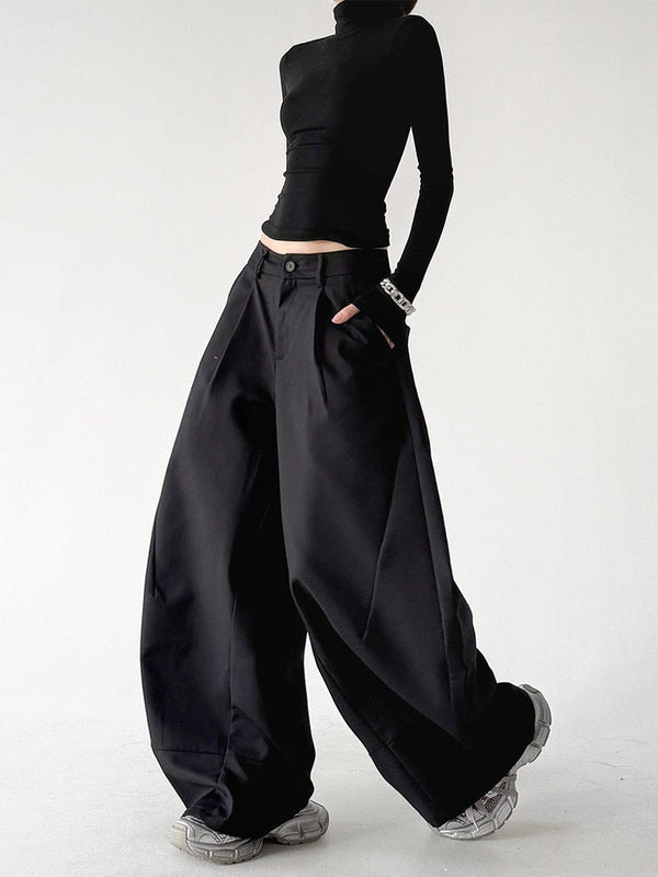 Deep-Pleat Tailored Wide-Leg Pants - CT778 - COPPING THREADS - CT ORIGINALS