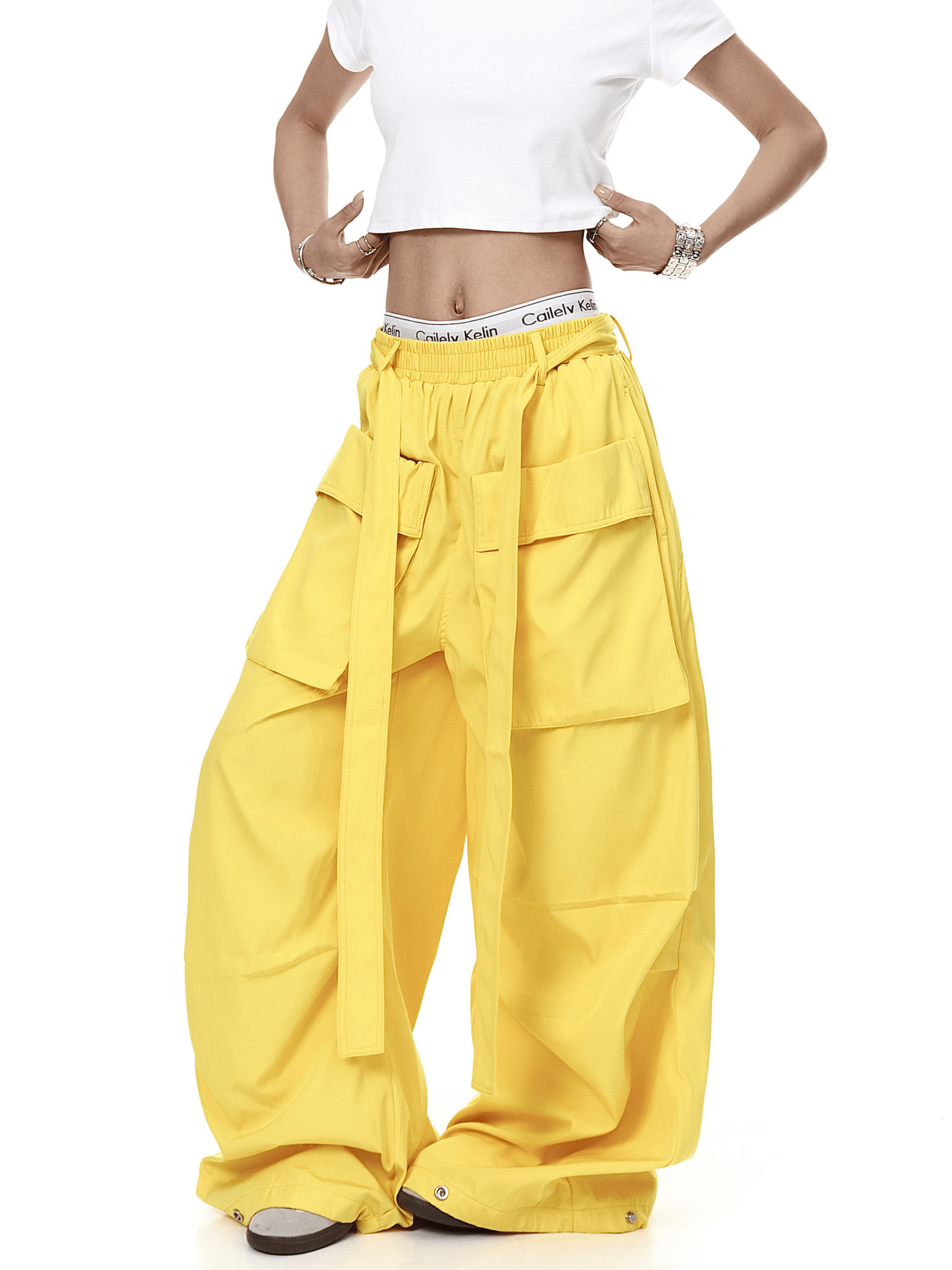 Detachable Belt Oversized Pocket Cargo Pants - COPPING THREADS - CT Select