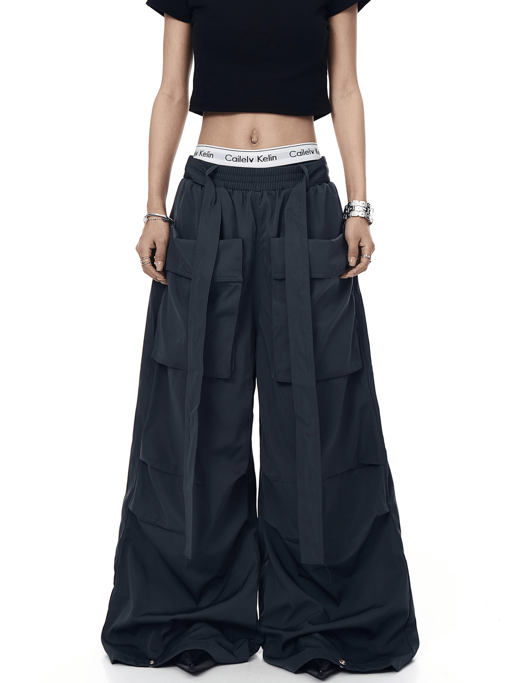 Detachable Belt Oversized Pocket Cargo Pants - COPPING THREADS - CT Select