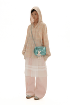 Detachable Drawstring Peach Pink Wide - Leg Pants - COPPING THREADS - MOROMORO