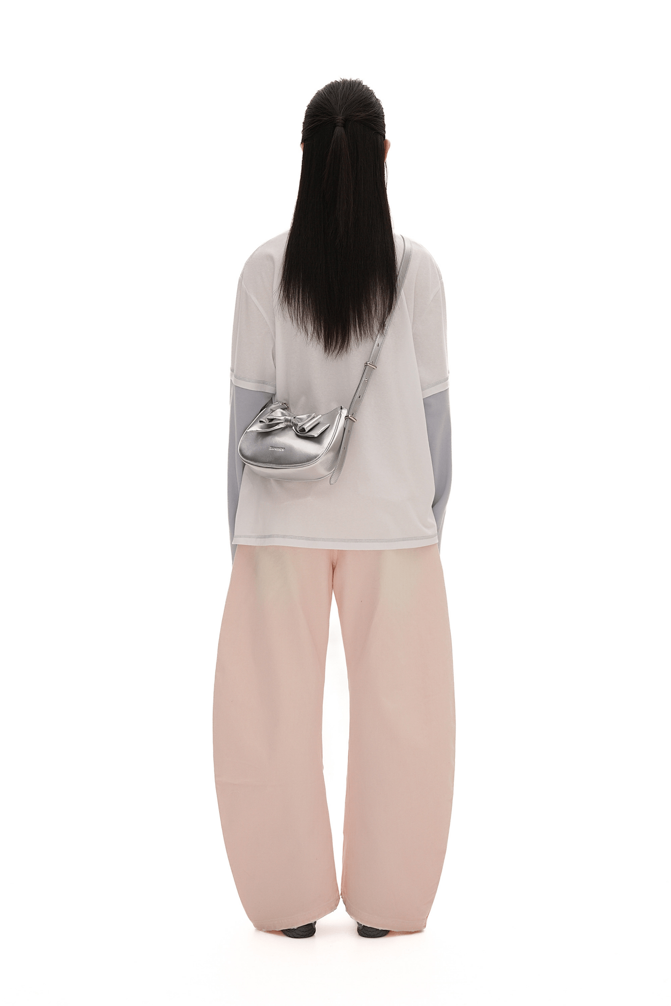 Detachable Drawstring Peach Pink Wide - Leg Pants - COPPING THREADS - MOROMORO
