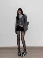 Detachable Off - Shoulder Striped Shirt - COPPING THREADS - Jikoo