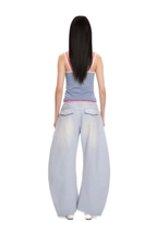 Detachable Rope Vintage Distressed Wide - Leg Pants - COPPING THREADS - MOROMORO