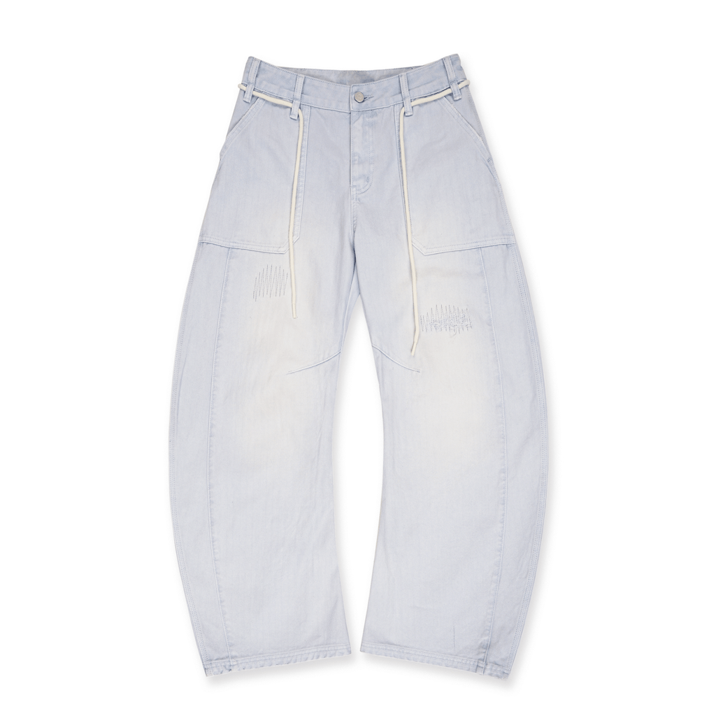 Detachable Rope Vintage Distressed Wide - Leg Pants - COPPING THREADS - MOROMORO