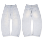 Detachable Rope Vintage Distressed Wide - Leg Pants - COPPING THREADS - MOROMORO