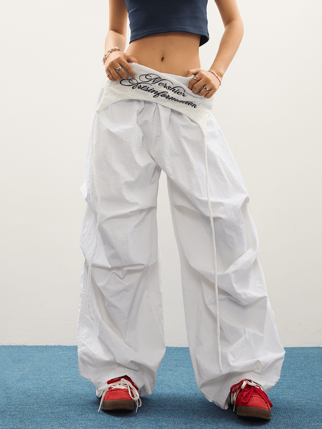 Detachable Skirt Flap Layered Wide - Leg Pants - COPPING THREADS - CT Select