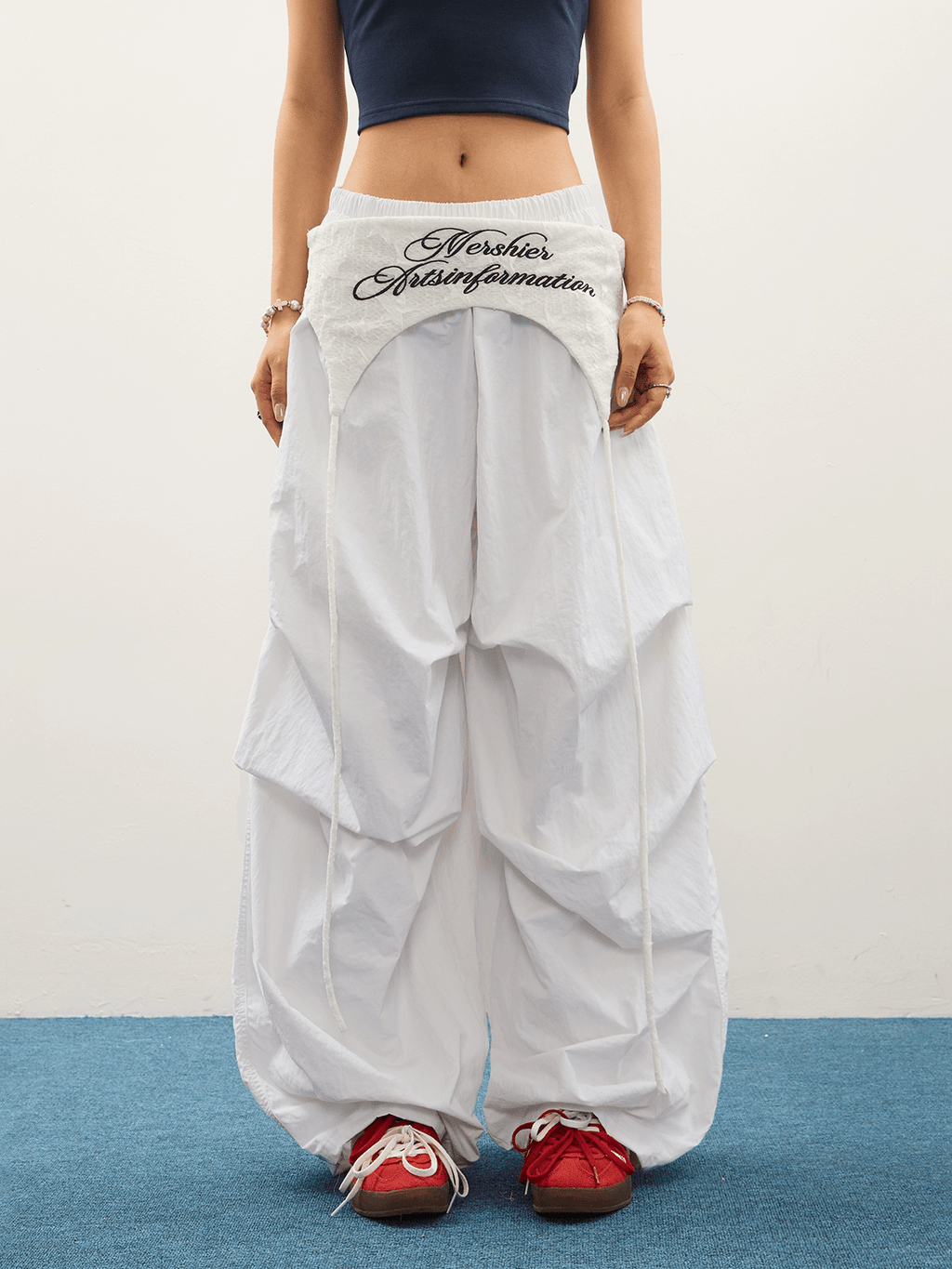 Detachable Skirt Flap Layered Wide - Leg Pants - COPPING THREADS - CT Select
