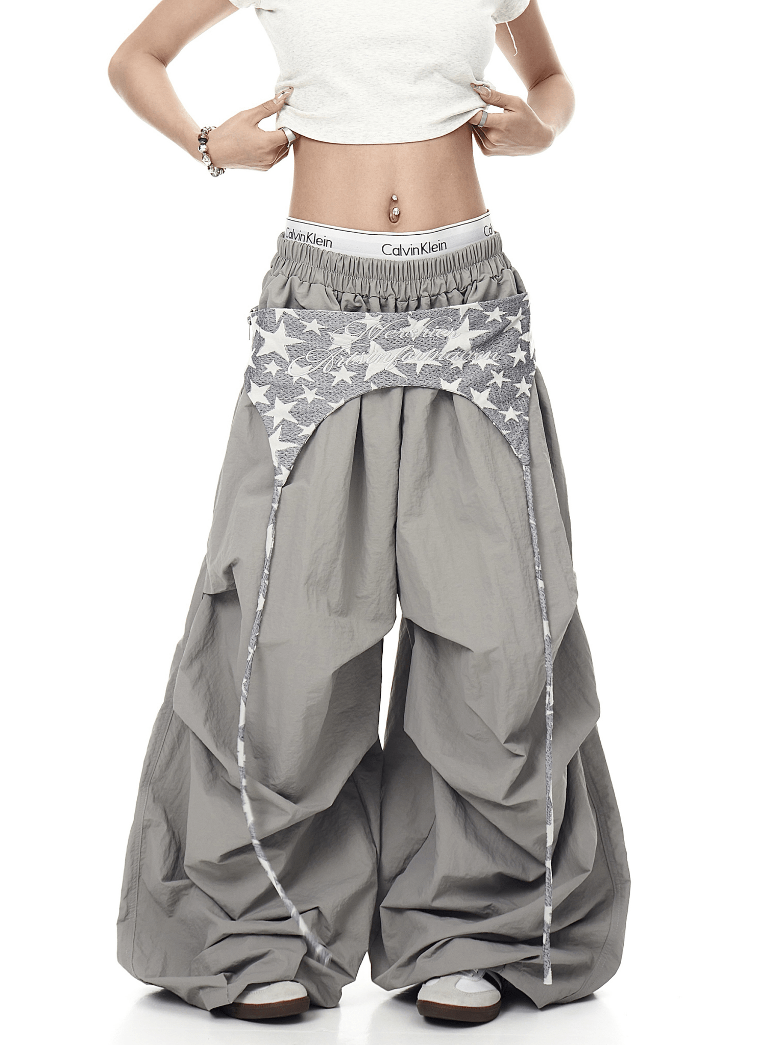 Detachable Skirt Flap Layered Wide - Leg Pants - COPPING THREADS - CT Select