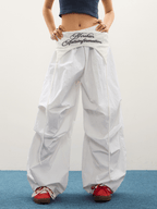 Detachable Skirt Flap Layered Wide - Leg Pants - COPPING THREADS - CT Select