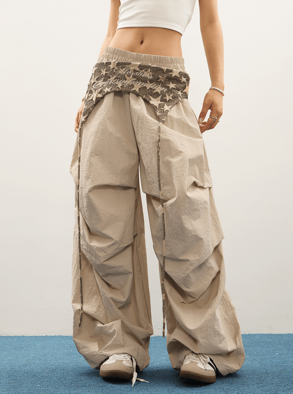 Detachable Skirt Flap Layered Wide - Leg Pants - COPPING THREADS - CT Select
