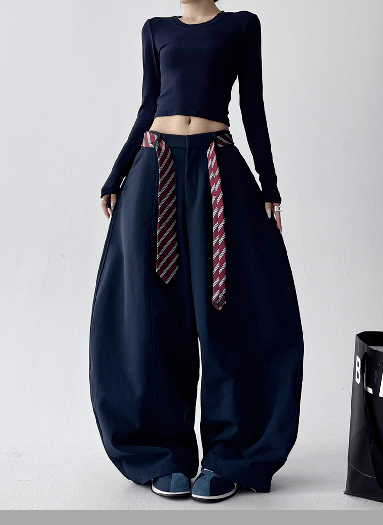 Detachable Tie Belt Wide - Leg Trousers - COPPING THREADS - CT Select Hauptbild