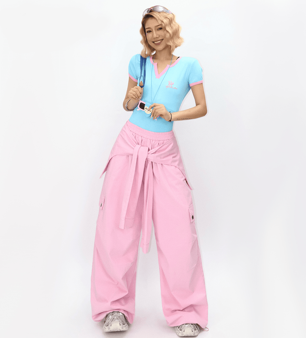 Detachable Tie - Waist Cargo Pants - COPPING THREADS - Yokuku