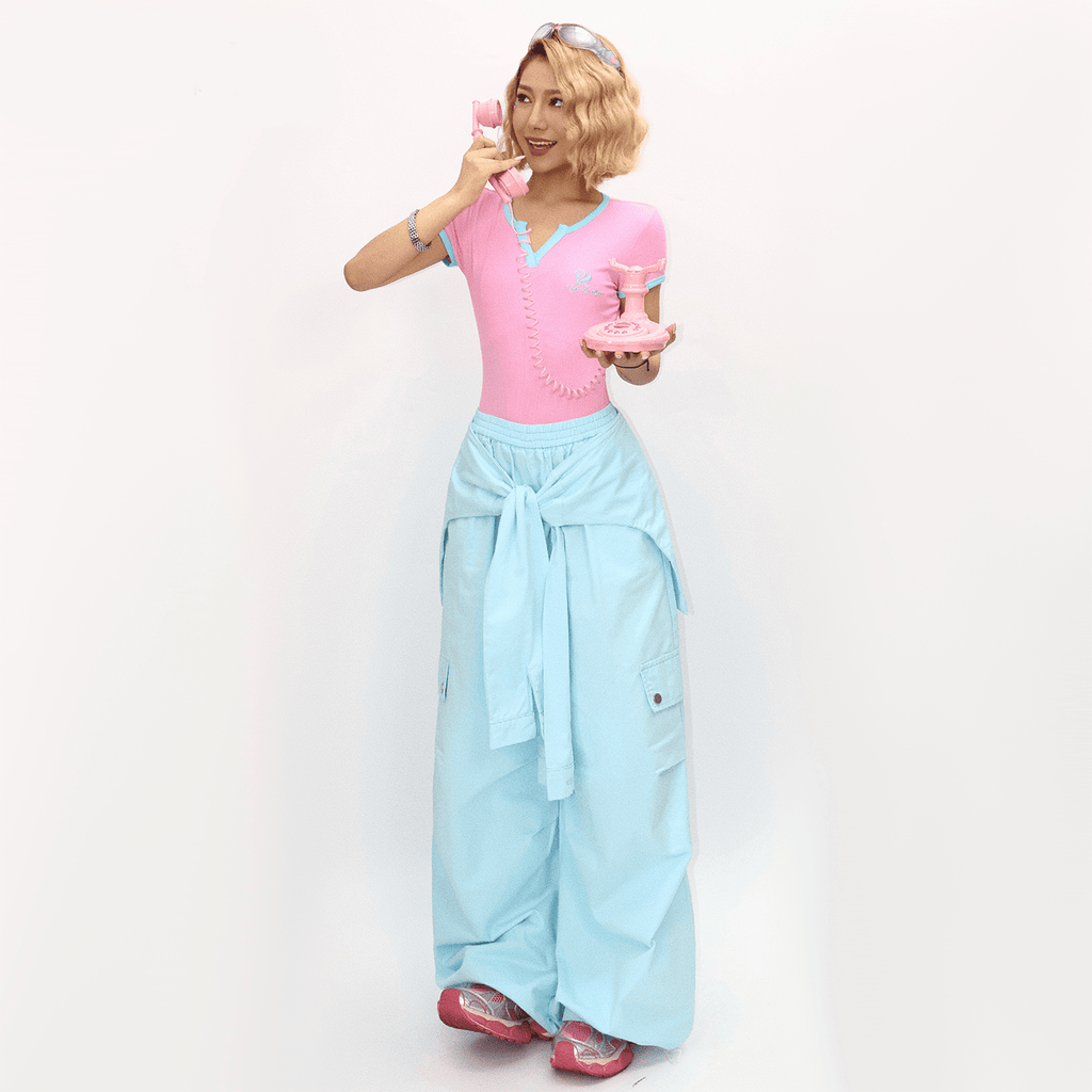 Detachable Tie - Waist Cargo Pants - COPPING THREADS - Yokuku