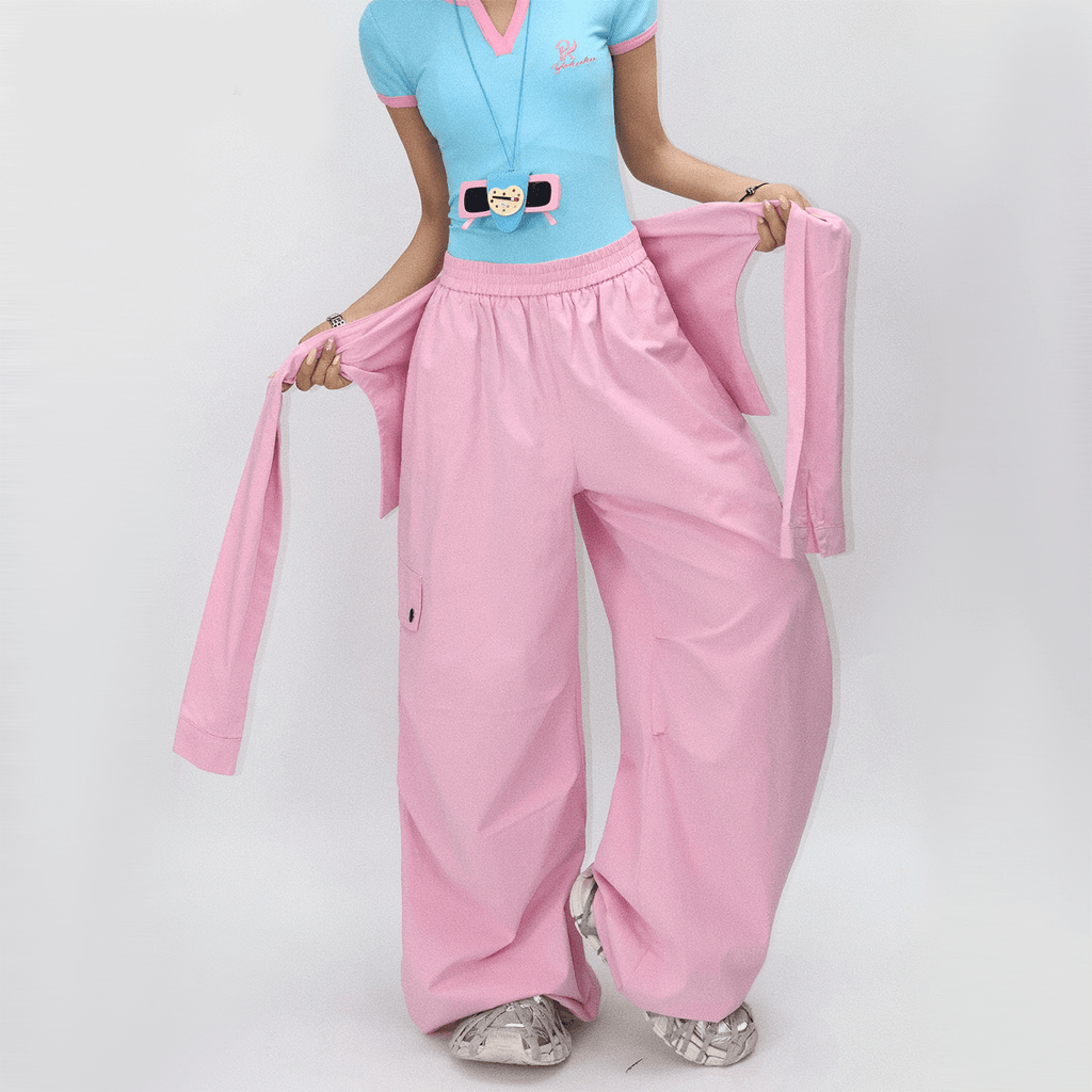 Detachable Tie - Waist Cargo Pants - COPPING THREADS - Yokuku