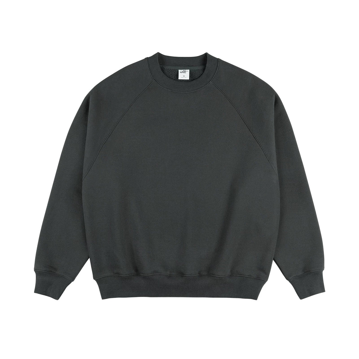 IDLT sweatshirt, dark green front.