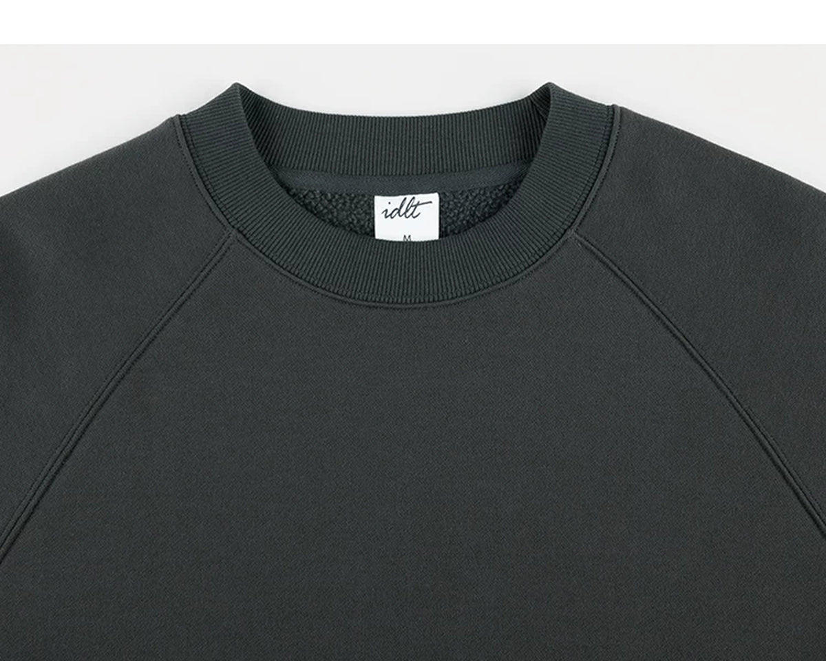 IDLT sweatshirt, dark green crewneck.