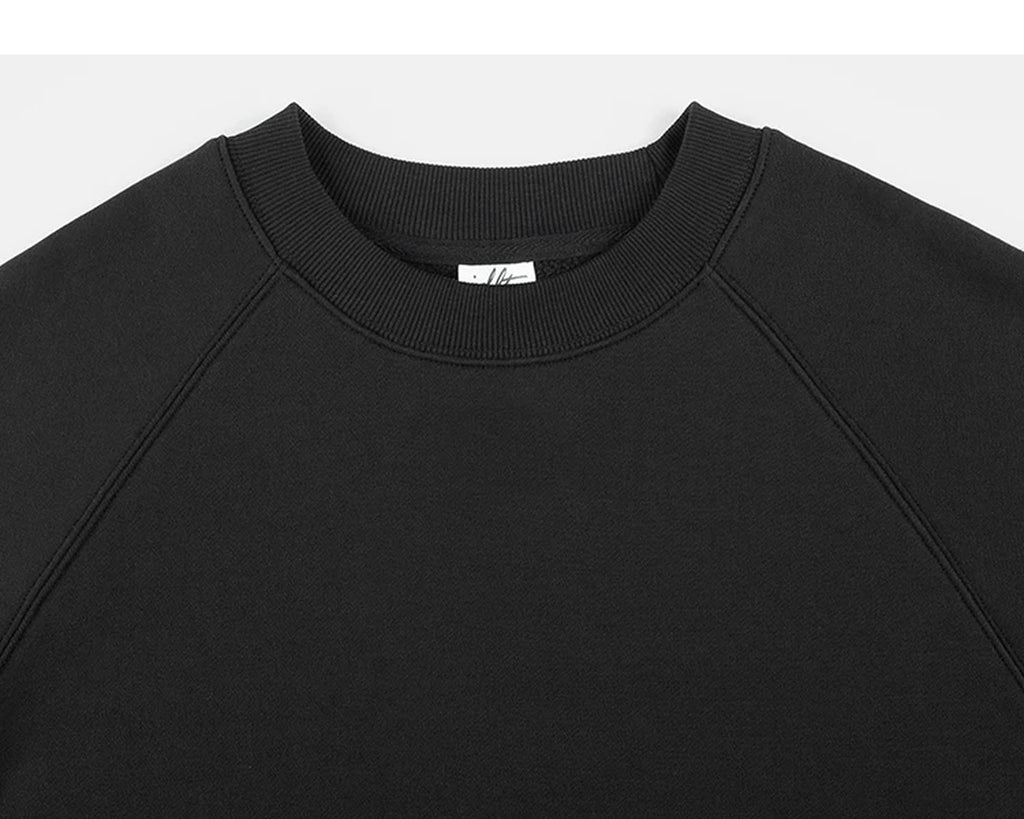 IDLT sweatshirt, black crewneck.