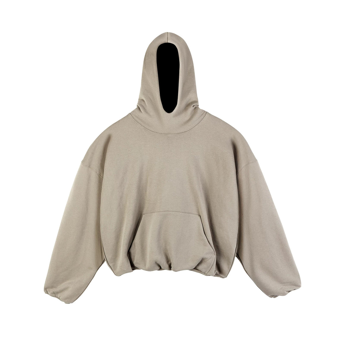 IDLT hoodie, beige front.