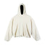 IDLT hoodie, cream front.