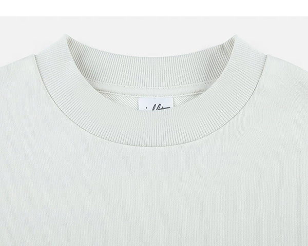 IDLT sweatshirt, white crewneck.