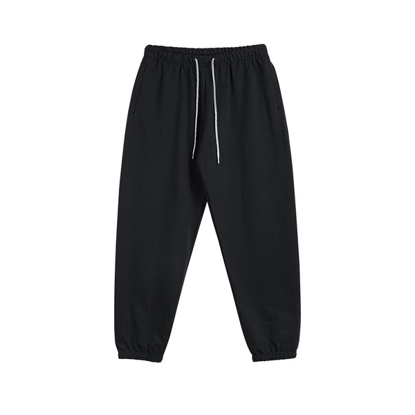 IDLT joggers, black front.