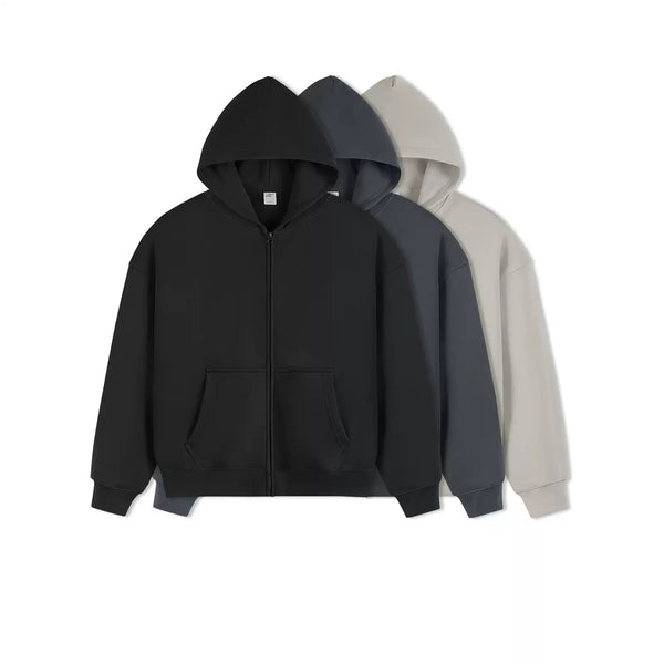 IDLT zip hoodie, color lineup.