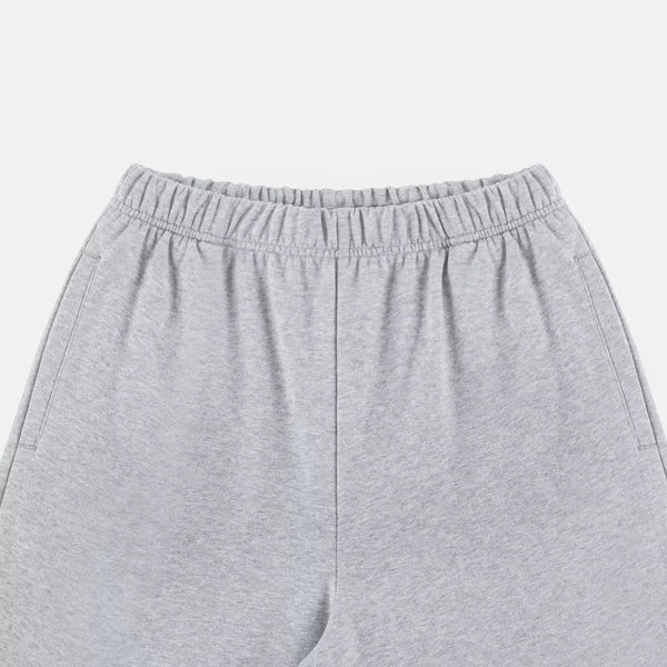 IDLT wide leg sweatpants, heather gray elastic waistband.