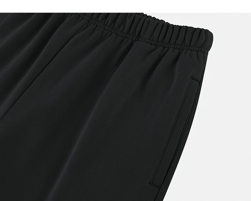 IDLT wide leg sweatpants, black side pocket.