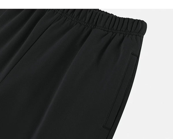 IDLT wide leg sweatpants, black side pocket.