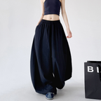 Linen Blend Extra Wide Leg Pants - CT66120