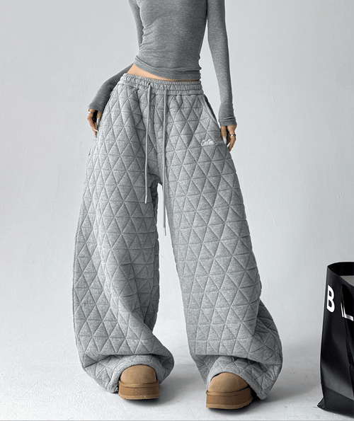 Diamond Padded Thermal Wide - Leg Sweatpants - COPPING THREADS - CT Select
