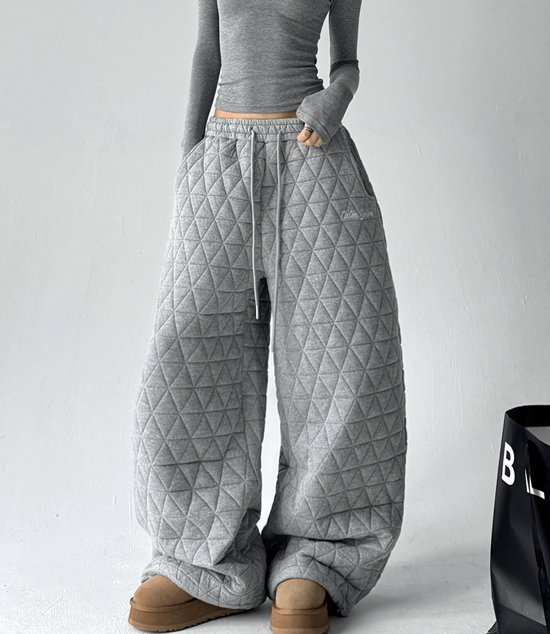 Diamond Padded Thermal Wide - Leg Sweatpants - COPPING THREADS - CT Select