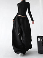 Diamond-Texture Balloon Sweatpants - CT66222 - COPPING THREADS - CT ORIGINALS